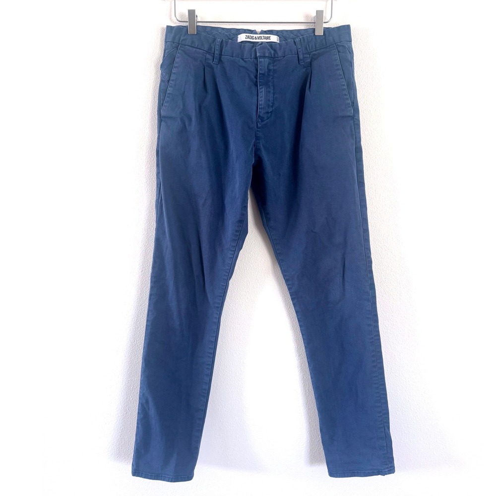Zadig & Voltaire Men's Blue Cotton Patrick Chino Pants